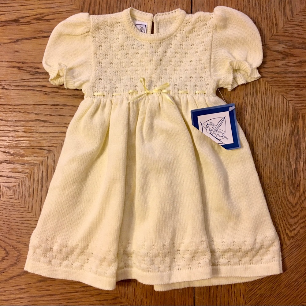 NWT Beautiful Yellow Knit Dress